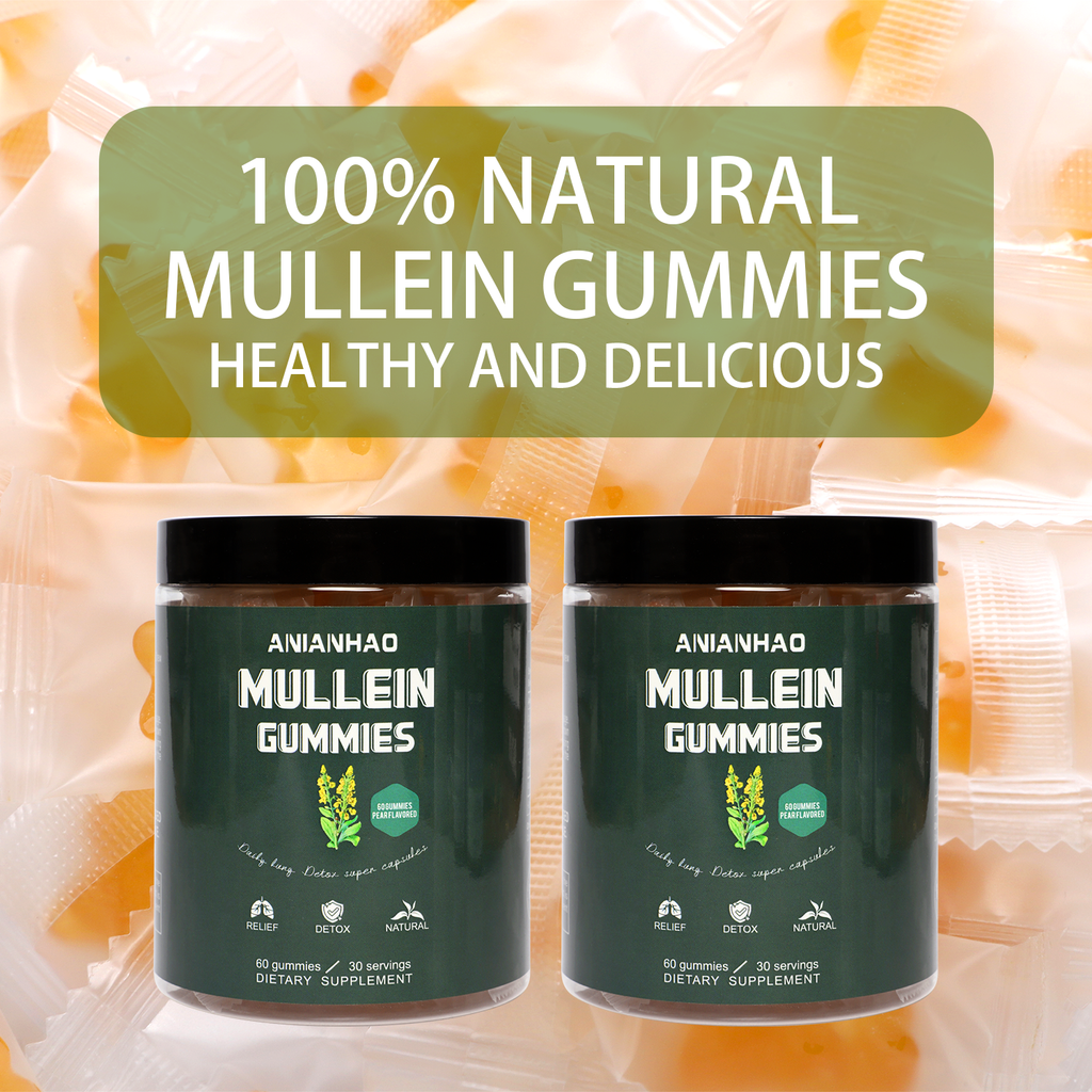 Mullein Leaf Gummies for Respiratory Support & Lung Health - 60 Ct