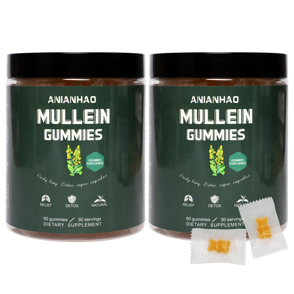 Mullein Leaf Gummies for Respiratory Support & Lung Health - 60 Ct