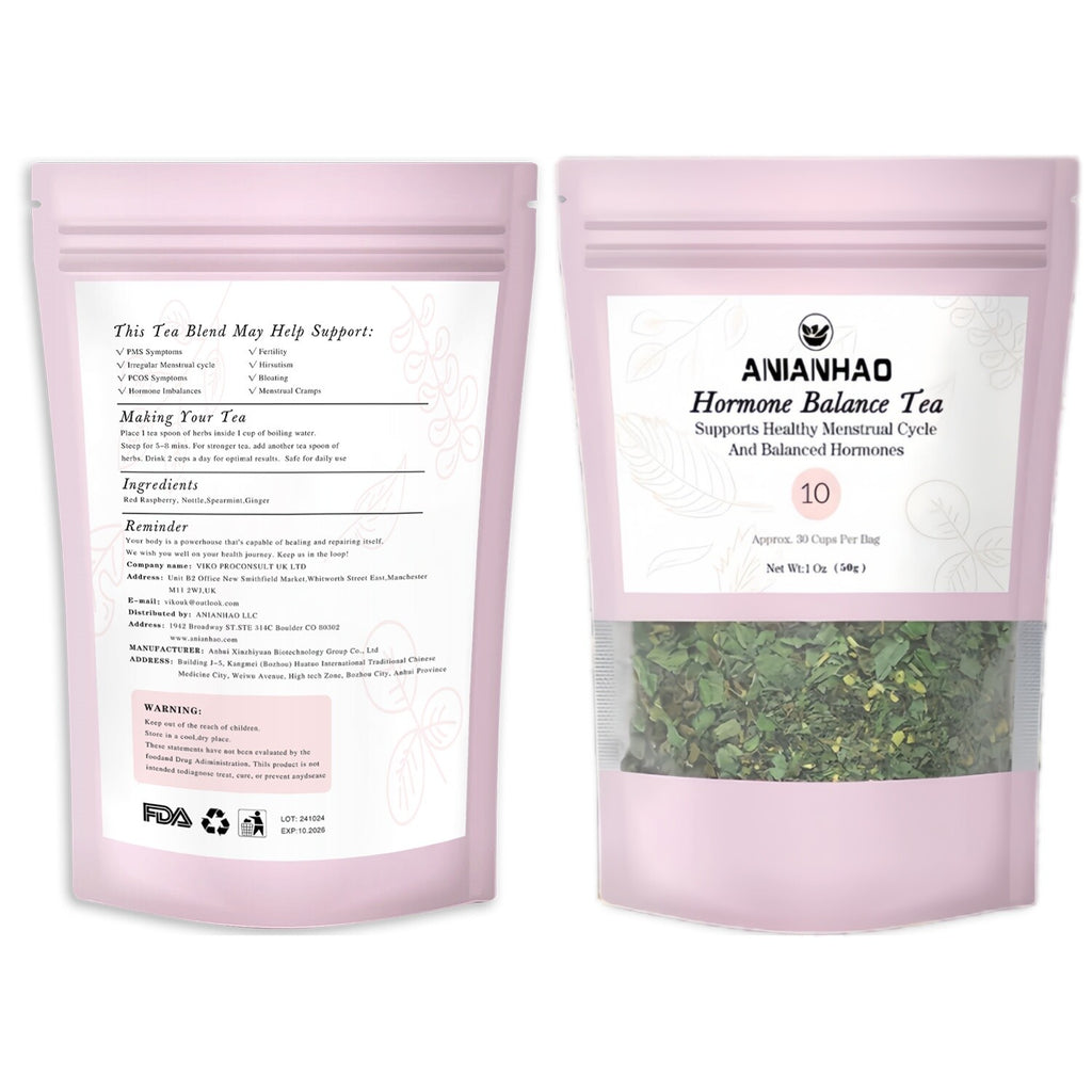 Hormone Balance Tea for Women, Natural Menstrual Cycle Support, Spearmint