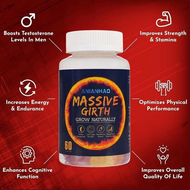 Male Performance Gummies - Enlarge Girth & Enhance Stamina Naturally