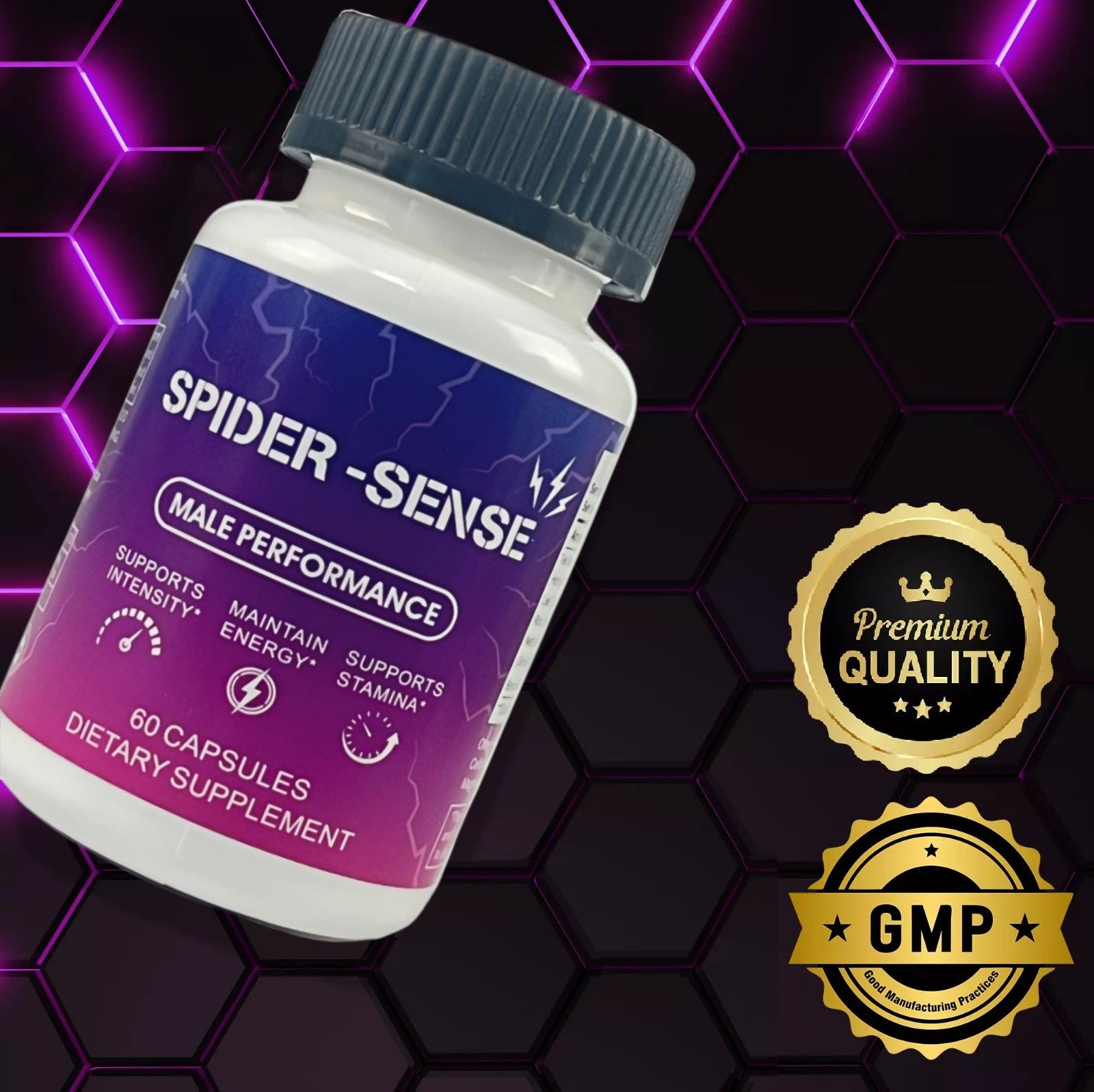 Male Enhancement Supplement for Stamina & Performance, 60/120 Capsules, UK