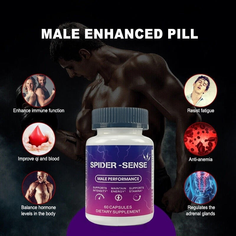 Male Enhancement Supplement for Stamina & Performance, 60/120 Capsules, UK