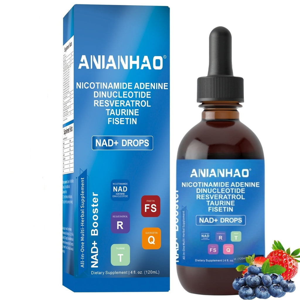 NAD+ Supplement 1000mg Liquid Drops for Energy & Anti-Aging (120ml)